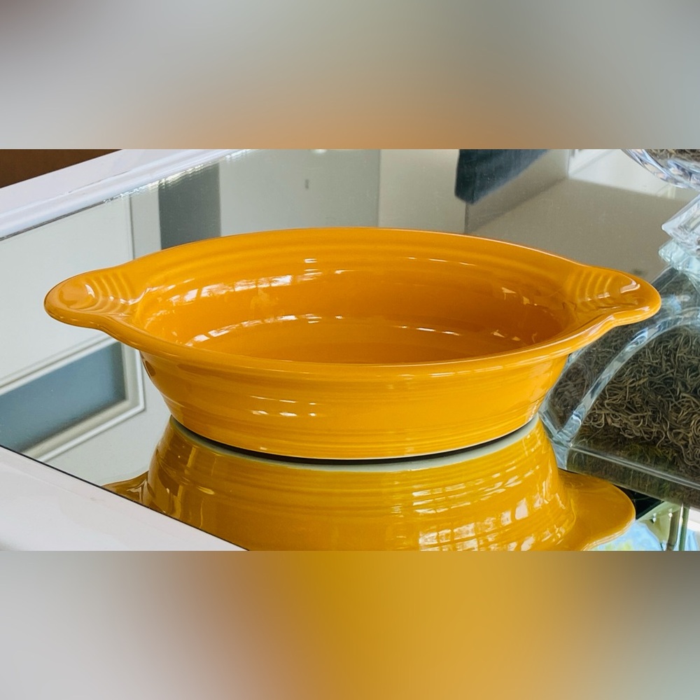 Fiesta Sunlit Orange Oval Baking Dish